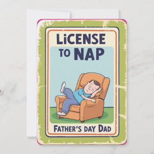 Tarjeta de felicitación del Día del Padre - Licenc