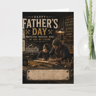 Tarjeta de felicitación del Día del Padre para pad
