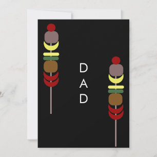 Tarjeta de felicitación del Día del Padre Pinchos