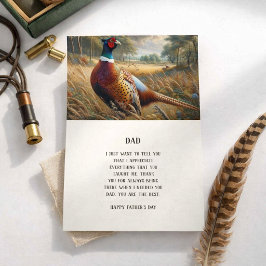 Tarjeta de felicitación del Día del Padre vida sil