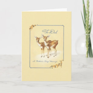 Tarjeta de felicitación del Día del Padre Vintage