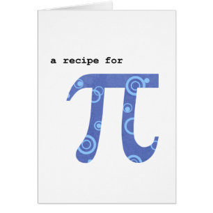 Tarjeta de felicitación del día del pi, humor,