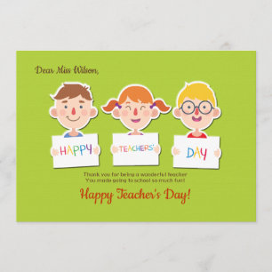 Tarjeta de felicitación del día del profesor