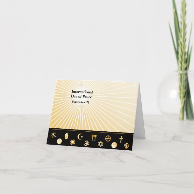 Tarjeta de felicitación del Día Internacional de l (Anverso)