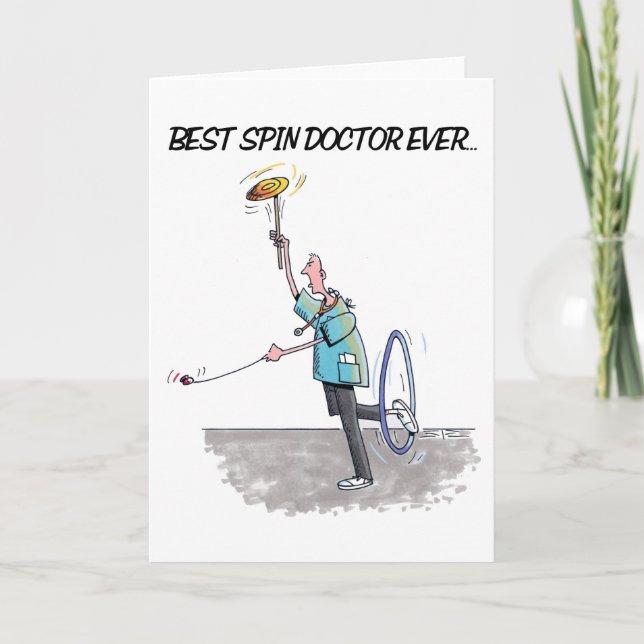 Tarjeta de felicitación del dibujo animado del (Anverso)