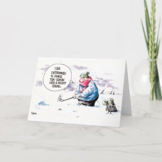 Tarjeta de felicitación del dibujo animado del