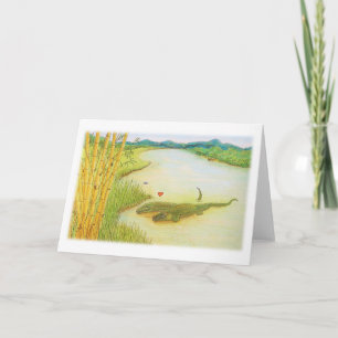 Tarjeta de felicitación del dibujo del amor del