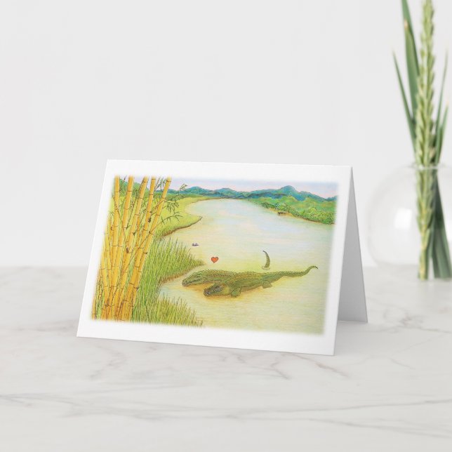 Tarjeta de felicitación del dibujo del amor del (Anverso)
