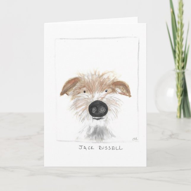 tarjeta de felicitación del diseño de Russell del (Anverso)