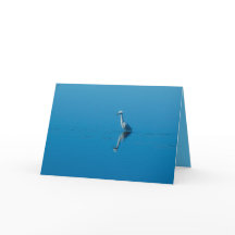 Tarjeta de felicitación del Egret nevado