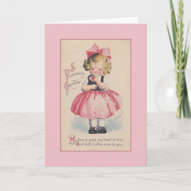 Tarjeta de felicitación del el día de San Valentín (Anverso)