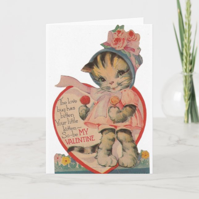 Tarjeta de felicitación del el día de San Valentín (Anverso)