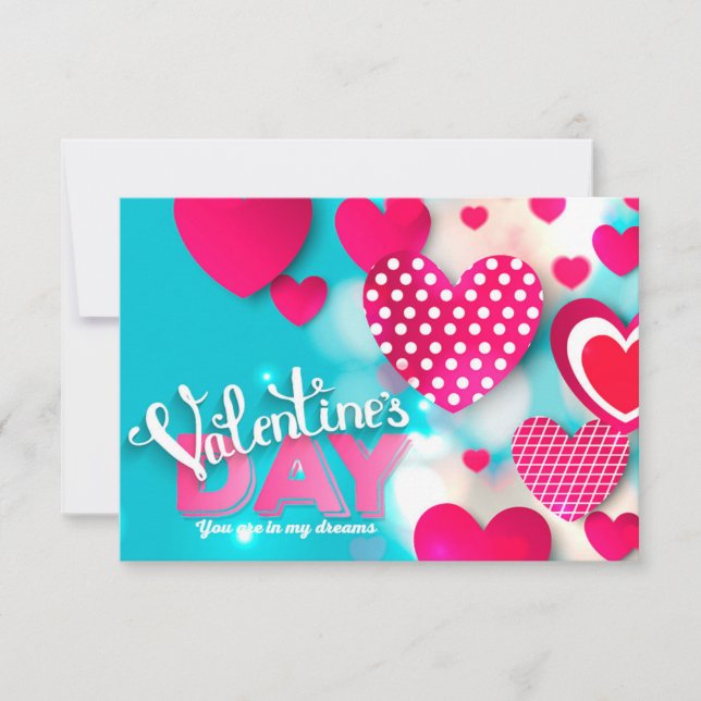 Tarjeta de felicitación del el día de San Valentín (Anverso)