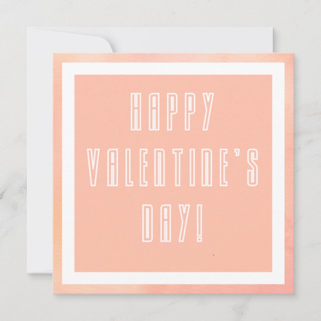 tarjeta de felicitación del el día de San Valentín (Anverso)