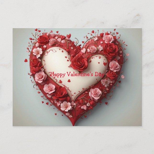Tarjeta de felicitación del el día de San Valentín (Anverso)