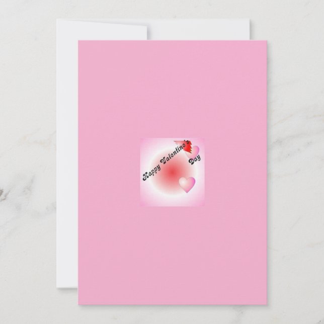 Tarjeta de felicitación del el día de San Valentín (Anverso)