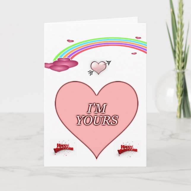 Tarjeta de felicitación del el día de San Valentín (Anverso)