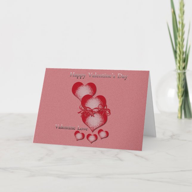 tarjeta de felicitación del el día de San Valentín (Anverso)