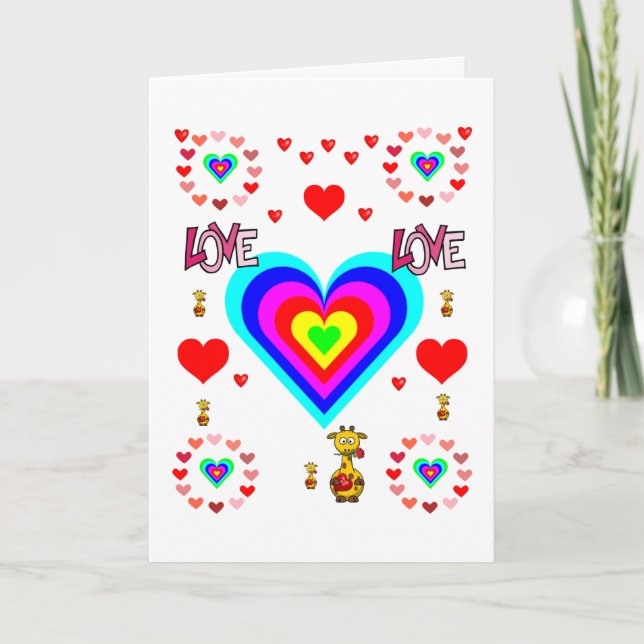 Tarjeta de felicitación del el día de San Valentín (Anverso)