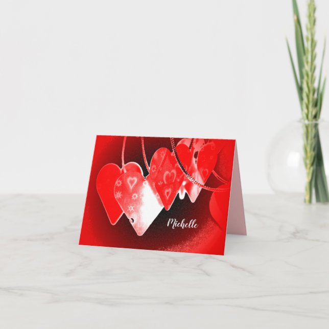 Tarjeta de felicitación del el día de San Valentín (Anverso)