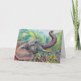 Tarjeta de felicitación del elefante