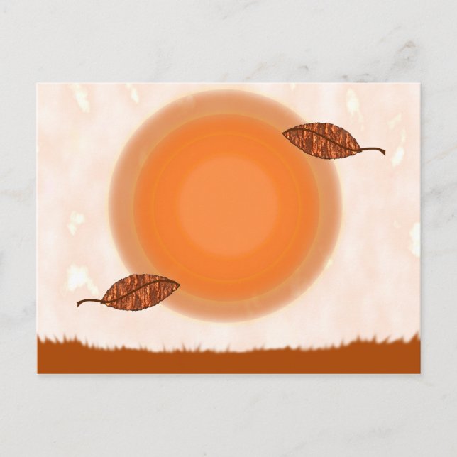 Tarjeta de felicitación del equinoccio del otoño (Anverso)