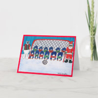 Tarjeta de felicitación del equipo del fútbol de