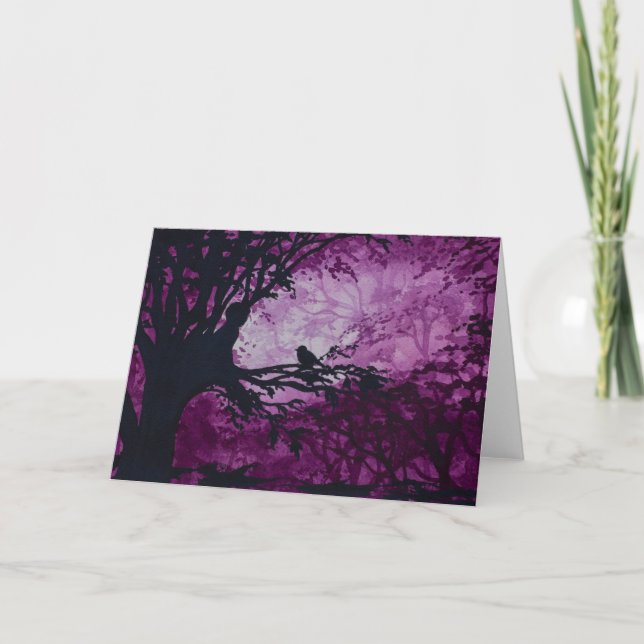 Tarjeta de felicitación del escalador del árbol (Anverso)