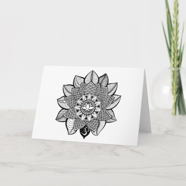 Tarjeta de felicitación del espacio en blanco de (Anverso)
