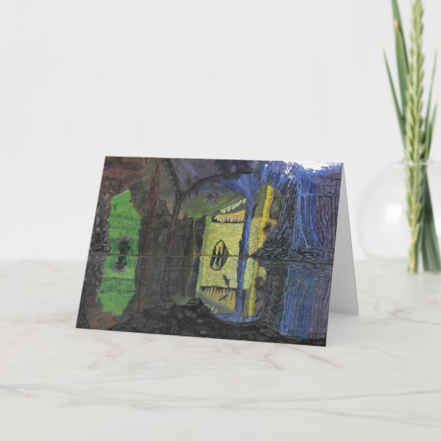 Tarjeta de felicitación del espacio en blanco de (Anverso)