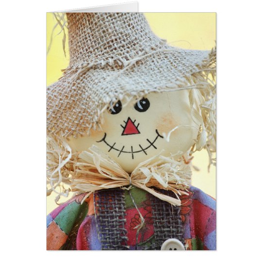 Tarjeta de felicitación del espantapájaros del día