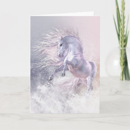 Tarjeta de felicitación del fantasma de la nieve