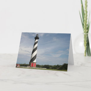 Tarjeta de felicitación del faro de Hatteras