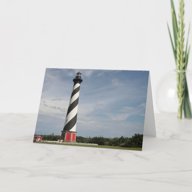 Tarjeta de felicitación del faro de Hatteras (Anverso)