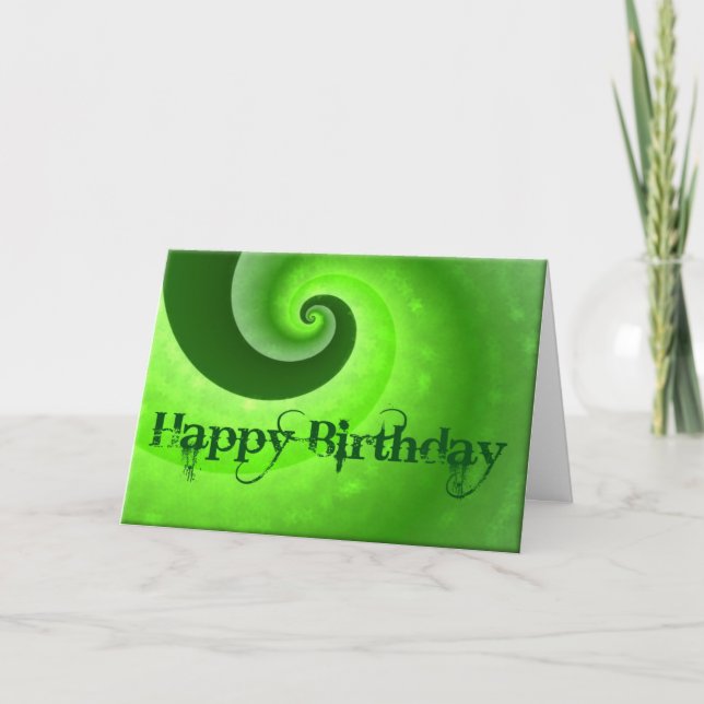 Tarjeta de felicitación del "feliz cumpleaños" (Anverso)