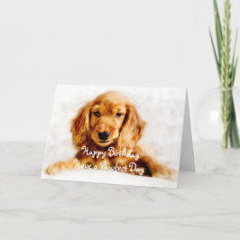 Tarjeta de felicitación del feliz cumpleaños del