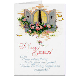 Tarjeta de felicitación del feliz cumpleaños del