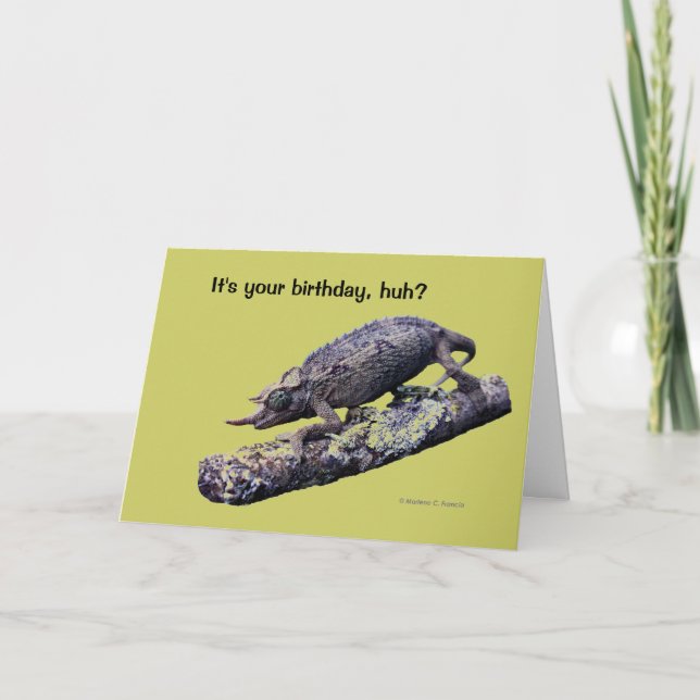 Tarjeta de felicitación del feliz cumpleaños (en (Anverso)