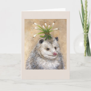 tarjeta de felicitación del fiesta Possum
