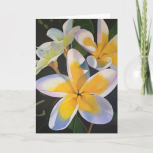 Tarjeta de felicitación del Frangipani del verano