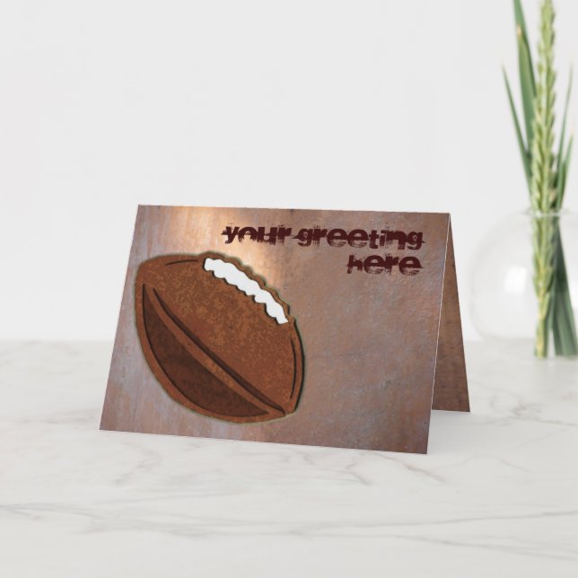 Tarjeta de felicitación del fútbol (Anverso)