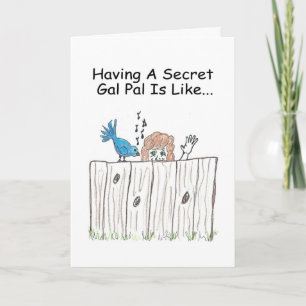 Tarjeta de felicitación del galón PAL del secreto