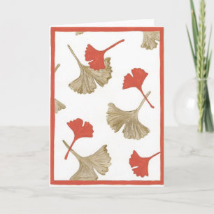 Tarjeta de felicitación del Ginkgo