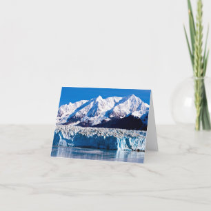 Tarjeta de felicitación del glaciar Hubbard, Alask
