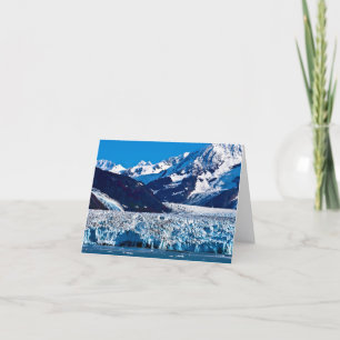 Tarjeta de felicitación del glaciar Hubbard, Alask