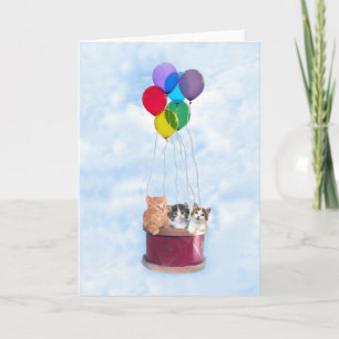 Tarjeta de felicitación del globo del aire