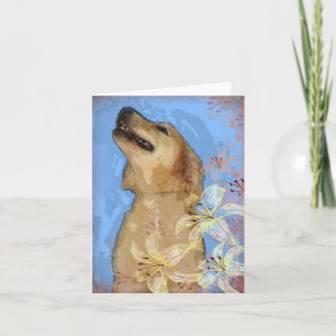 Tarjeta de felicitación del golden retriever