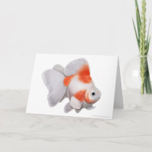 Tarjeta de felicitación del Goldfish de Ryukin