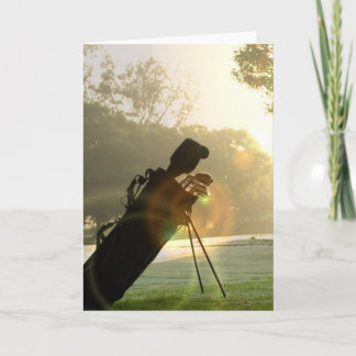 Tarjeta de felicitación del golf
