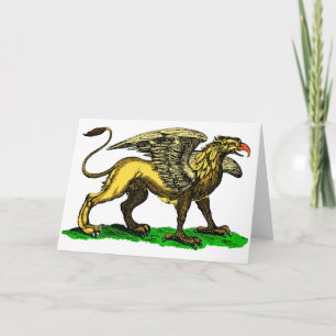Tarjeta de felicitación del grifo